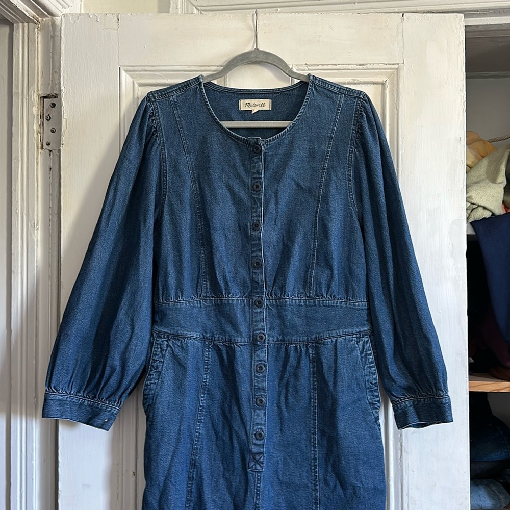 Madewell Denim Straight Leg Jumpsuit